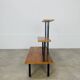 50s asymmetrical plant shelf, teak