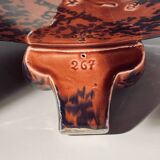 Plat Art Déco tripode en céramique N°267 Jean Luce pour Villeroy & Boch