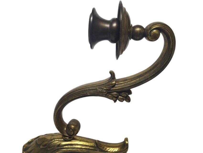 Applique murale en bronze classique, Pologne, années 1900.