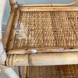 Vintage rattan shelf