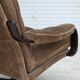 1970s, Danish swivel armchair, brown furniture corduroy.