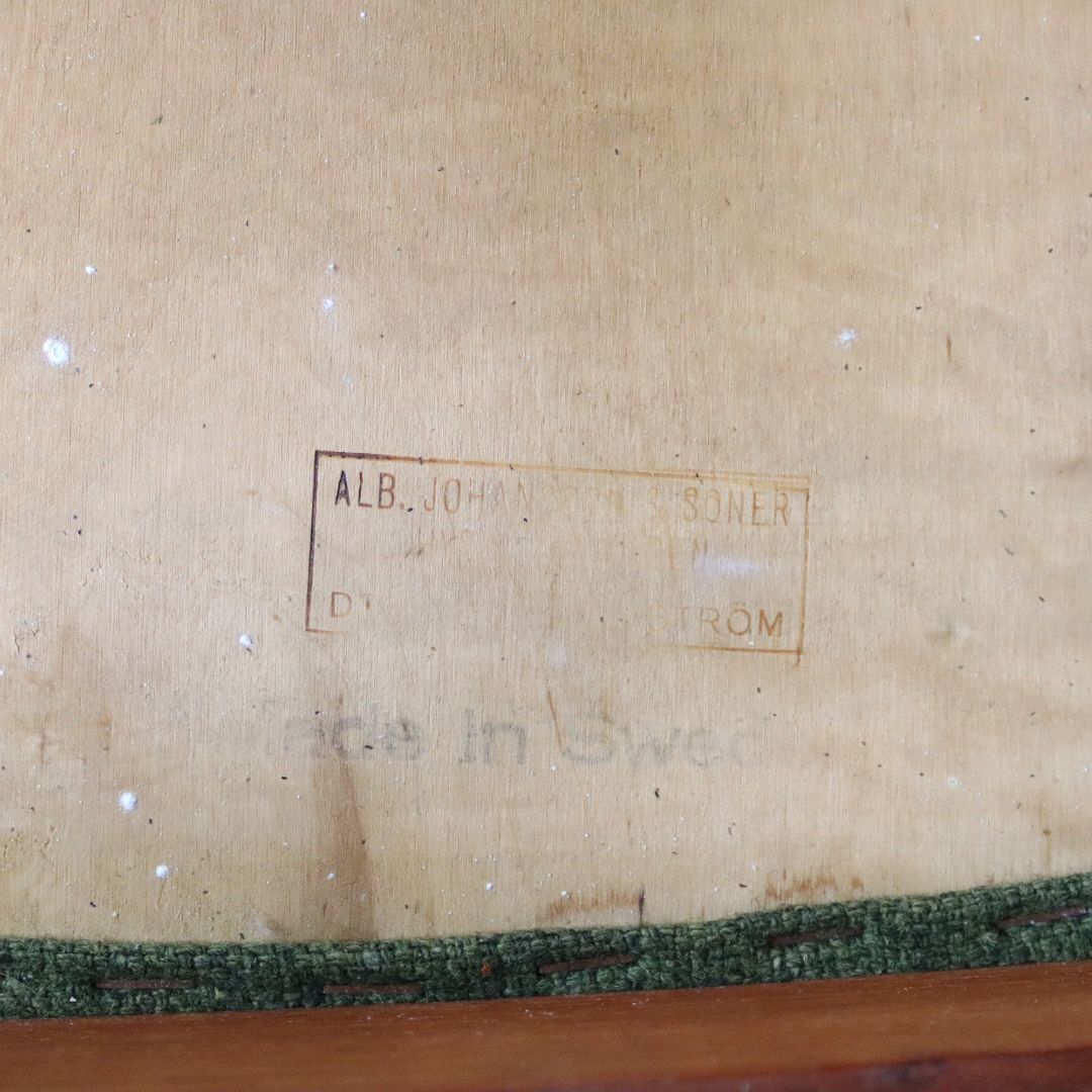 Chaises de salle à manger en teck Carl Ekström pour A. Johansson