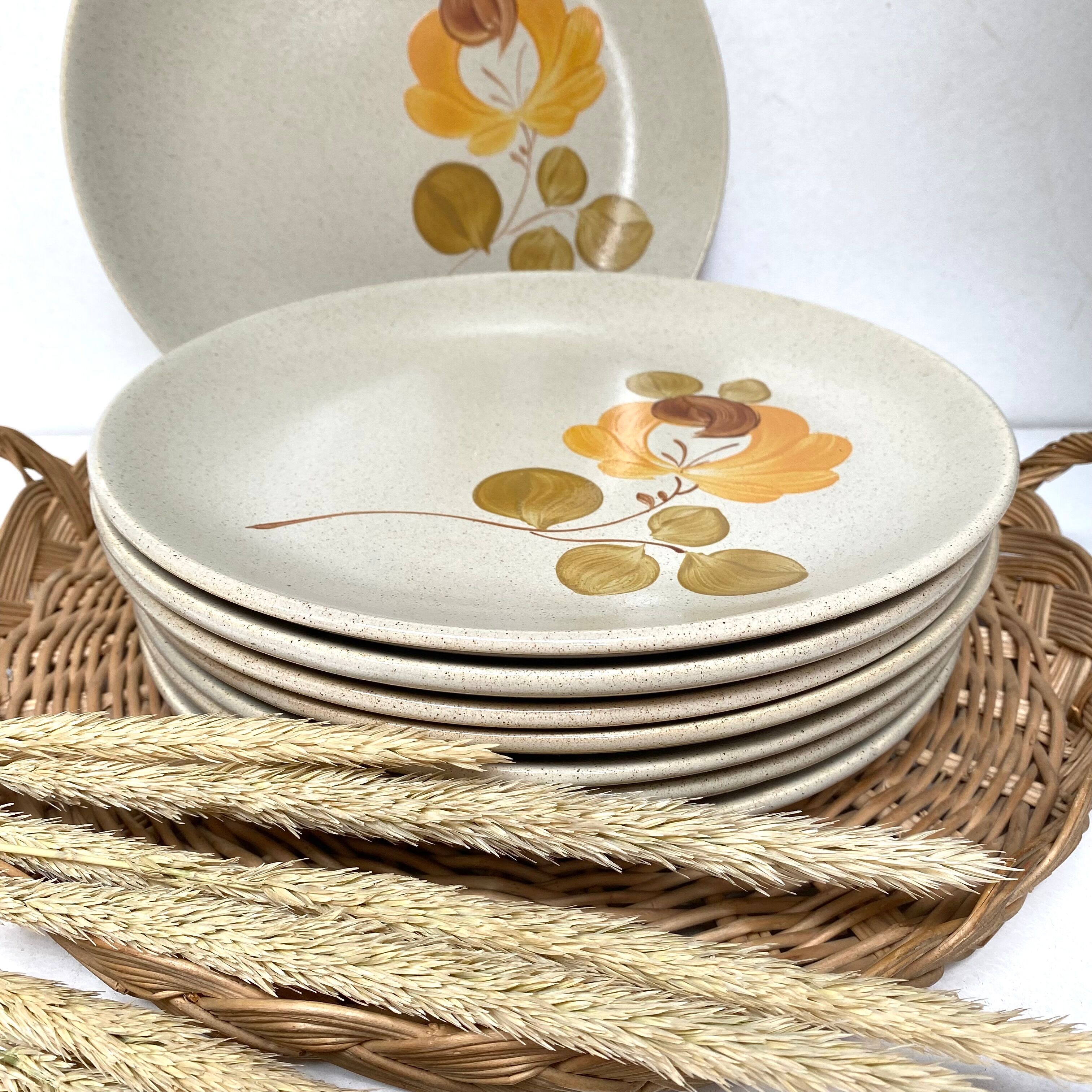 Flat plates in vintage sandstone Saint Amand