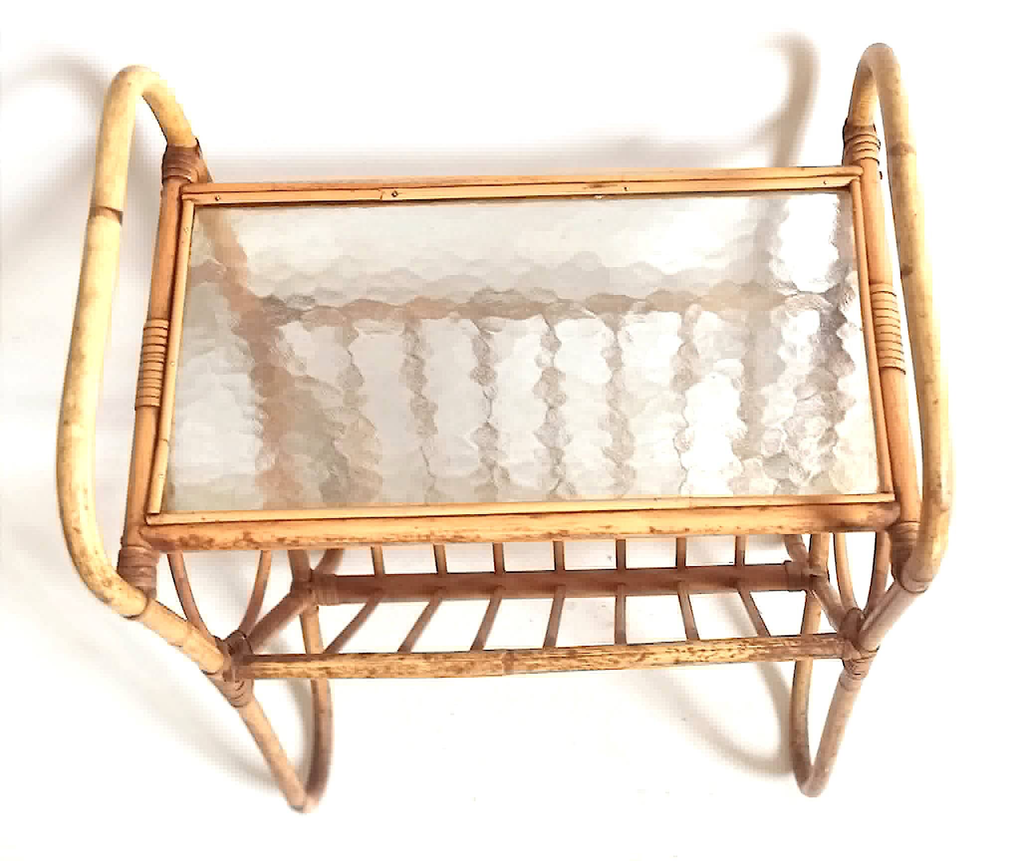 Table d'appoint et porte journaux Anées 60