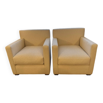 Pair of armchairs inspired by Jean-Michel Frank