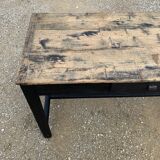 Old black wooden farmtable