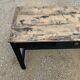 Table de ferme en bois noir