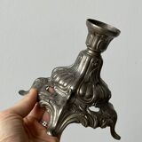 Large metal table candle holder