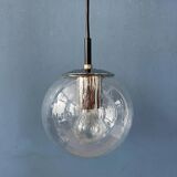 Vintage small Raak seeded glass hanging lamp