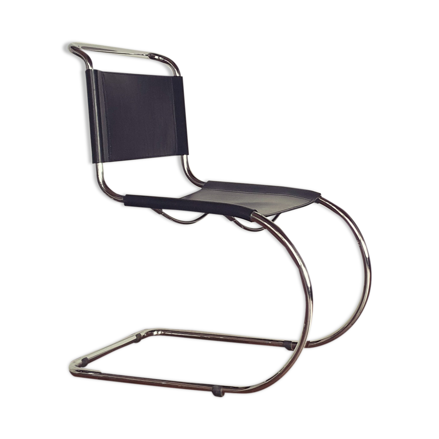 Chaise vintage cuir MR10 Mies Van Der Rohe