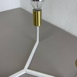 Large brass italian cubic sputnik ceiling light flush mount, italy, 1960s