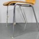 1970s Set of Four Plywood Chairs with Fabric Upholstery , Germany