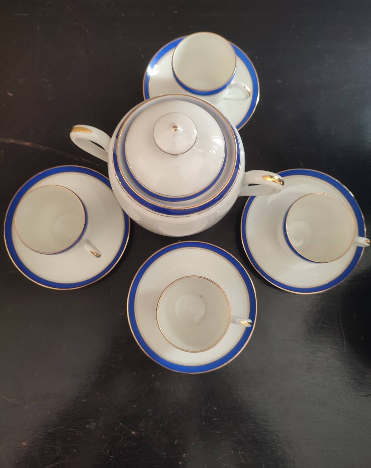 Limoges Porcelain coffee service 4 cups
