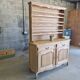 Oak sideboard fully sandblasted and varnished.