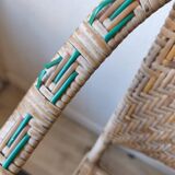 Vintage rattan armchair