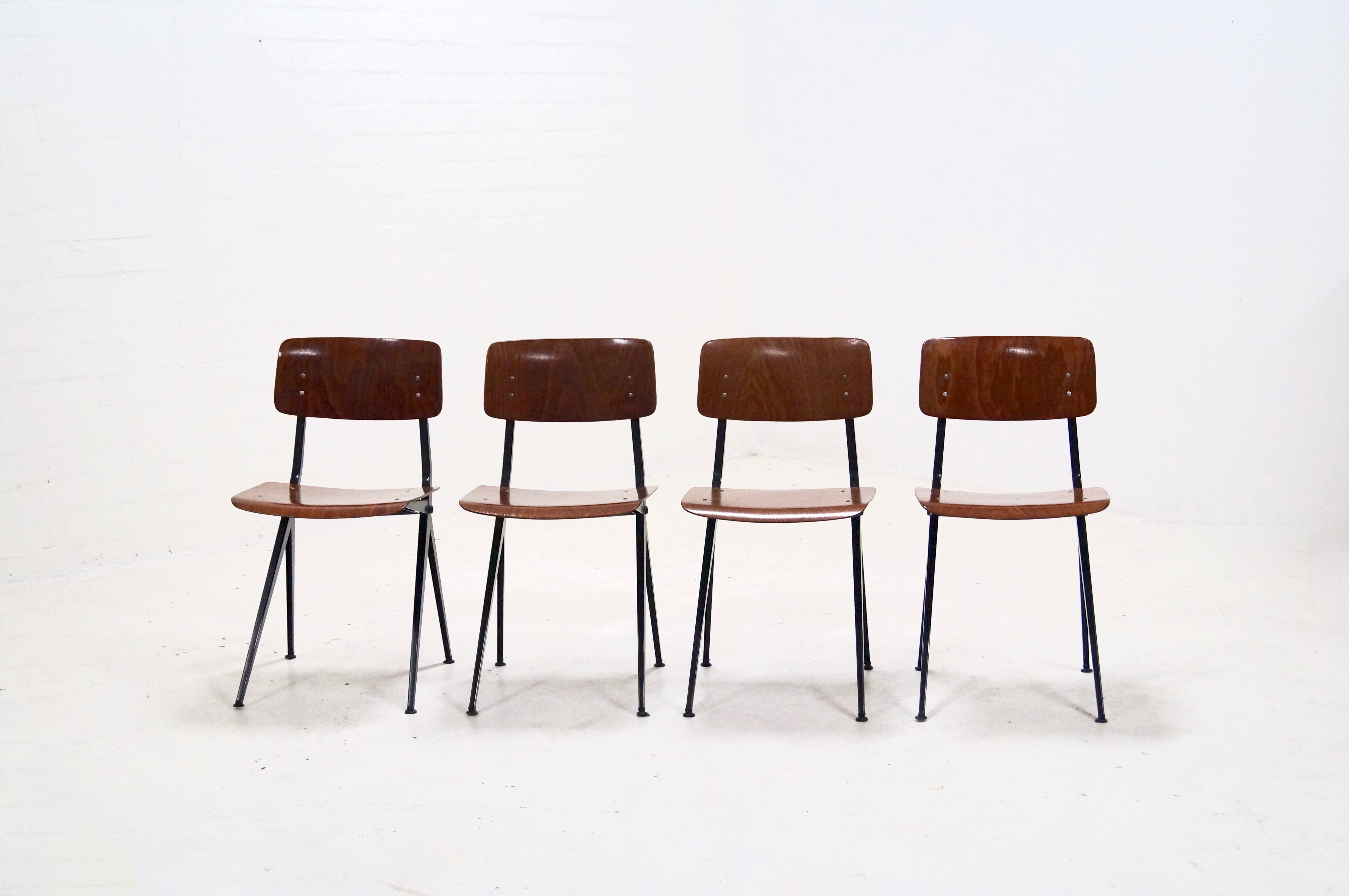 Set of 4 chairs by Ynske Kooistra for Marko Holland 1960s