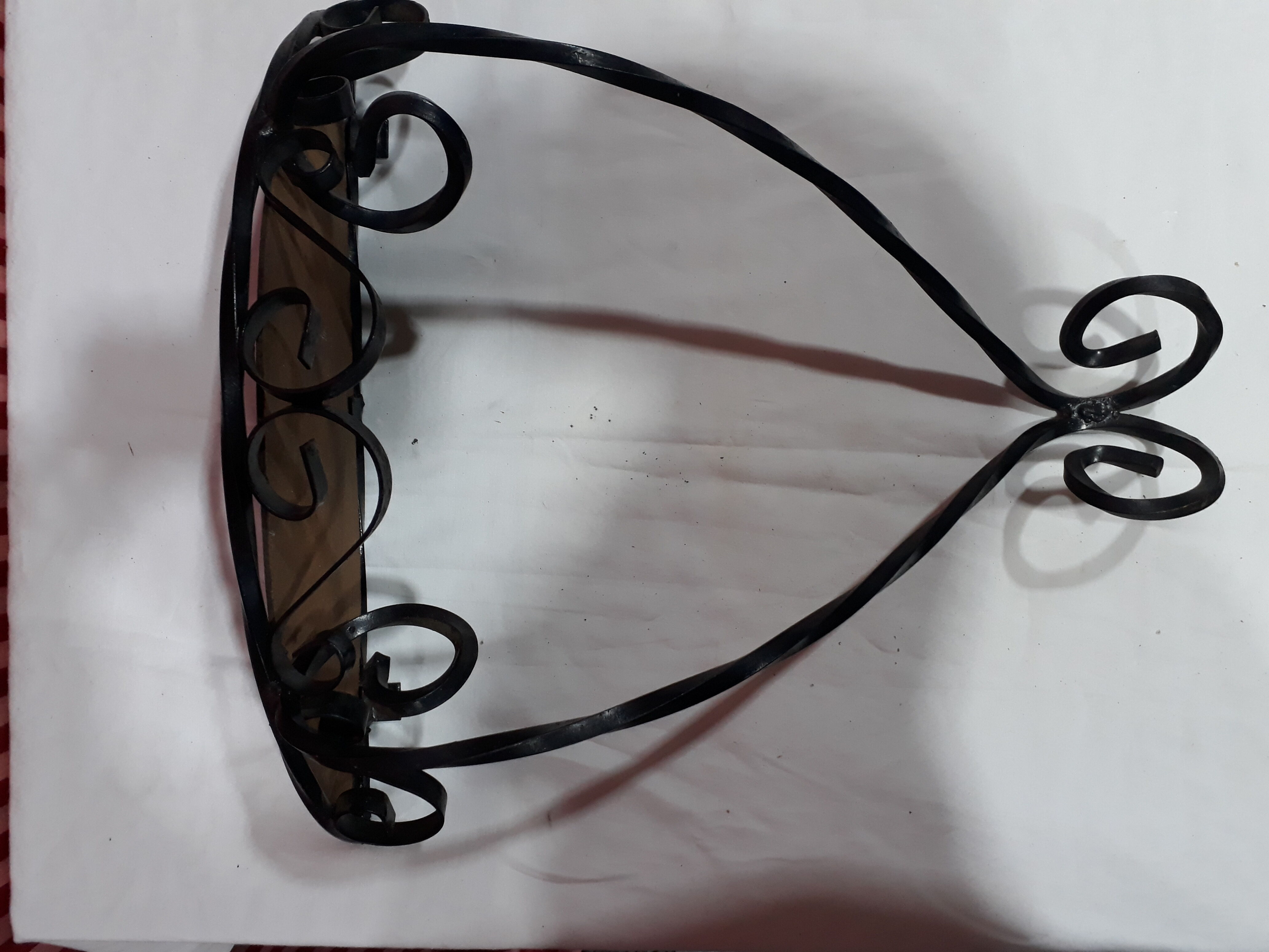 Console en fer forgé torsadé - années 50