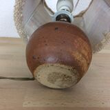 Sandstone ball lamp and wool day lampshade