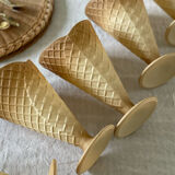 Set of 5 ice cream cups Italy 1960