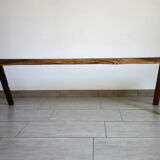 Primitive oak bench late 19th century