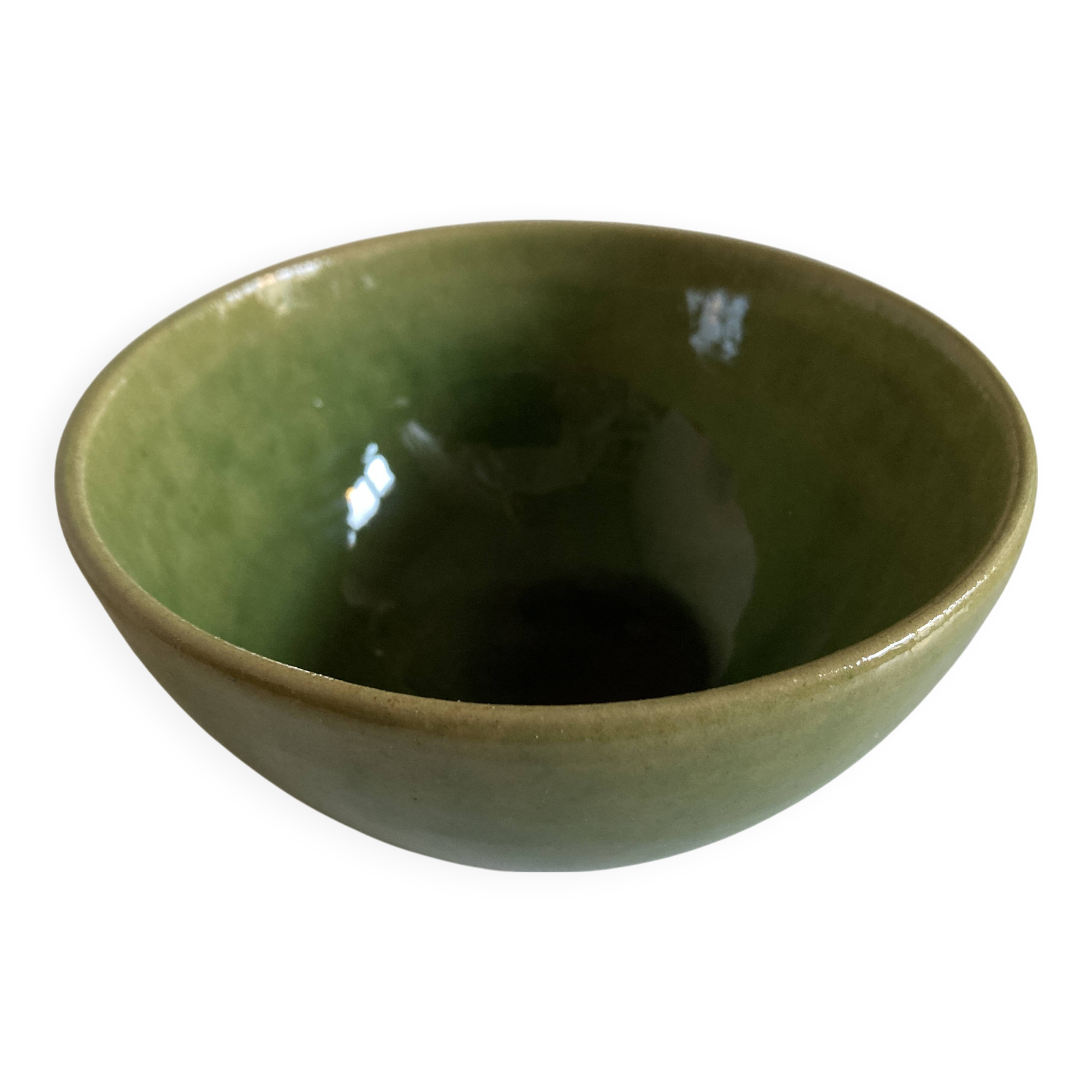 Biot glazed earthenware salad bowl, 1960, diameter 14cm