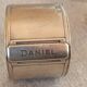 Set of 5 silver metal napkin rings