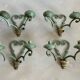 Set of 4 antique metal wall lights / 1950s