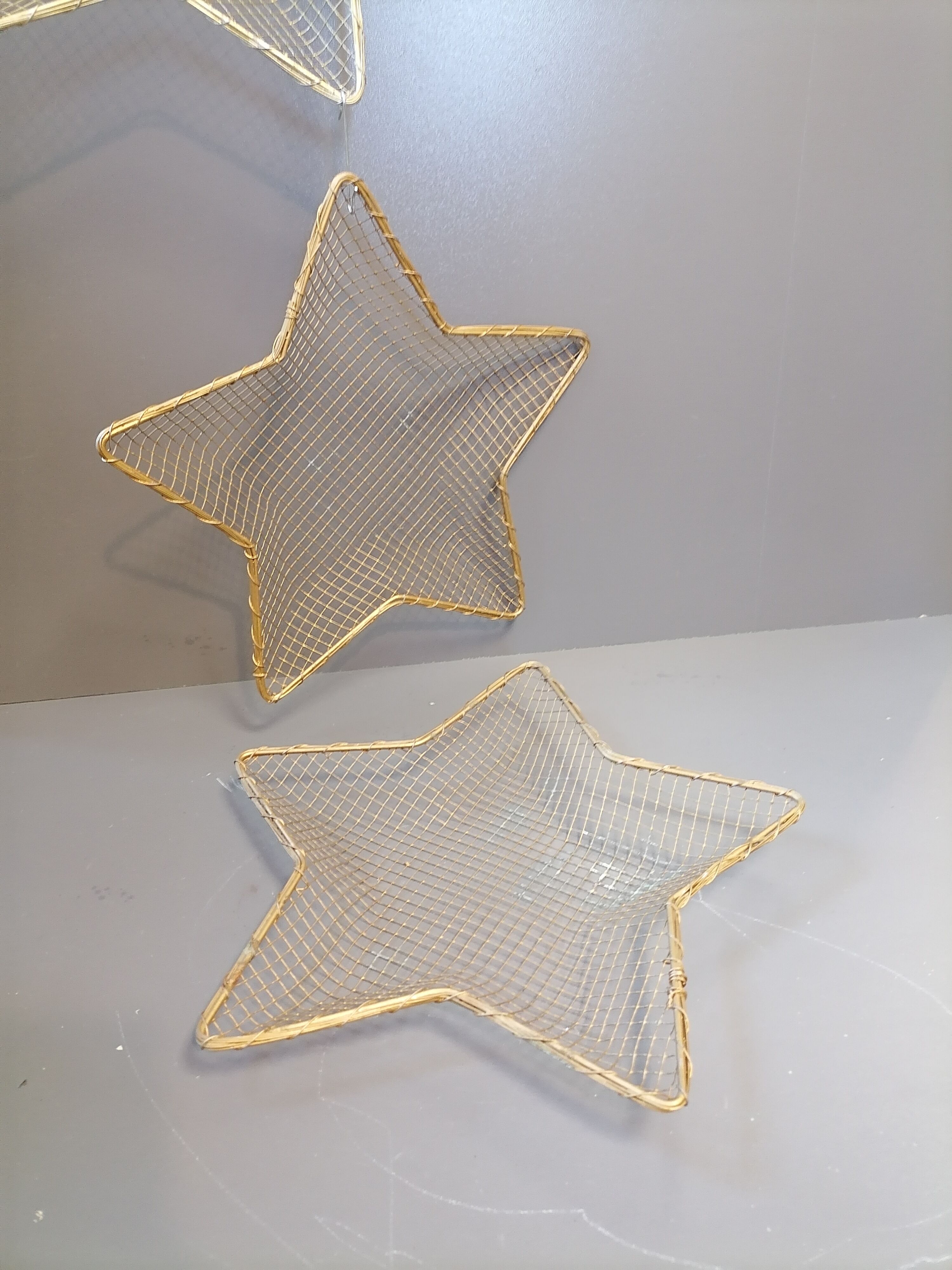 Lot de 3 Etoiles panières