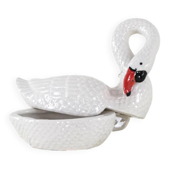 Porcelain swan box, 1960s, made in Europe