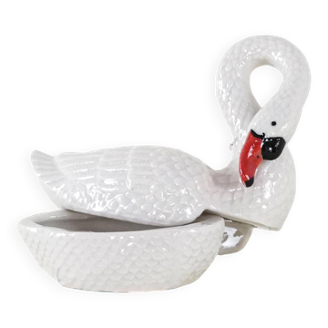 Porcelain swan box, 1960s, made in Europe