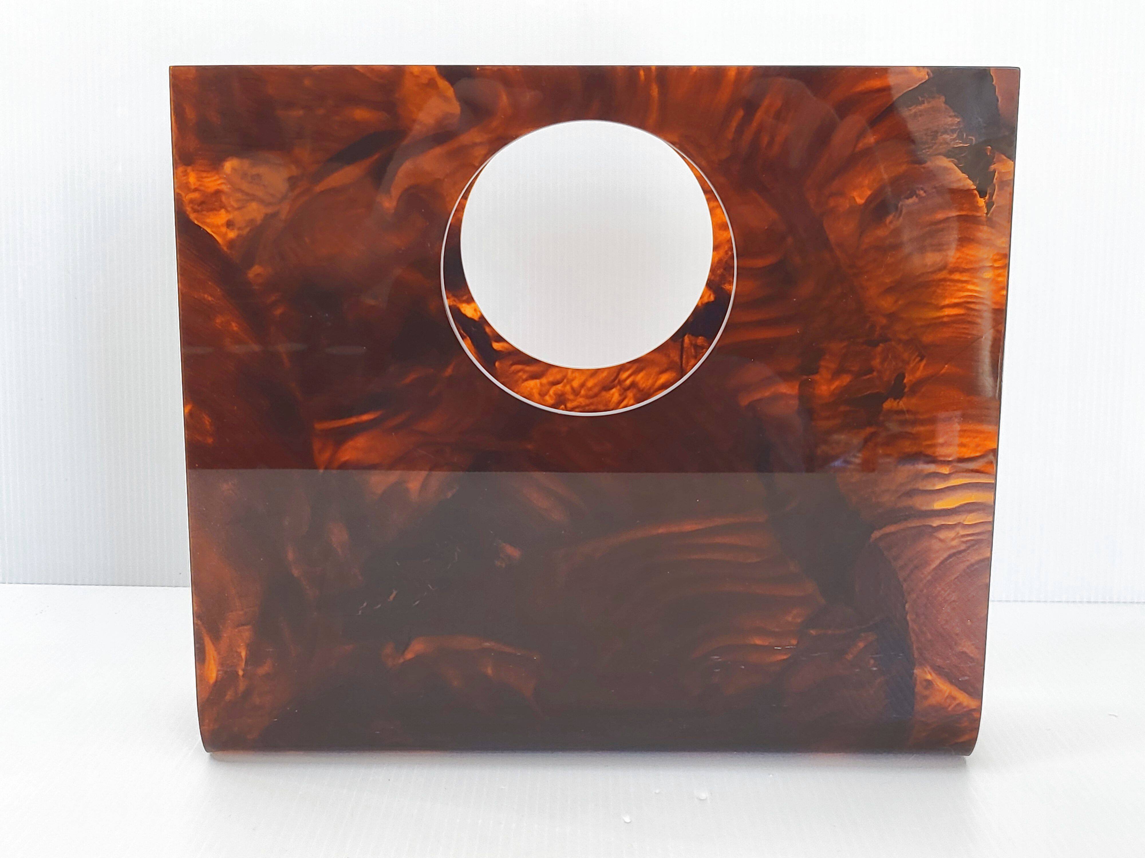 Vintage plexiglass magazine rack 1970