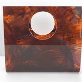 Vintage plexiglass magazine rack 1970