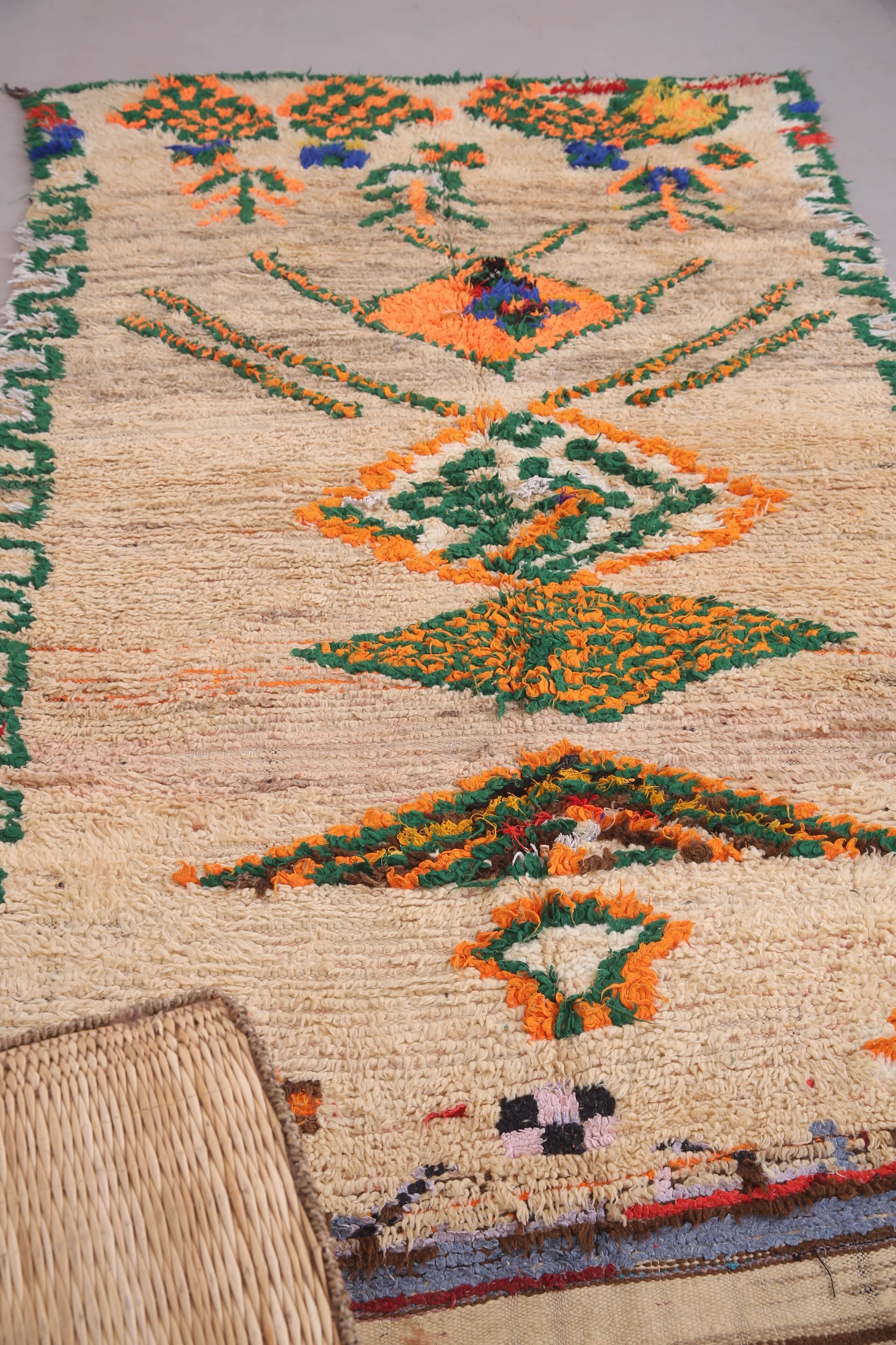 Vintage Moroccan Rug 148 x 260 cm - Tribal Moroccan rug - Berber Wool Rug