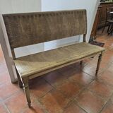 Banquette bistrot en bois , 120cms de long