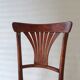 Two bistro chairs kohn n°196 in palmette, circa 1906, tanned