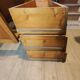 Vintage 1950 oak chest of drawers with pyramidal drawers