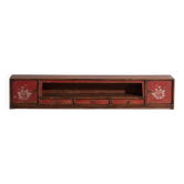 Antique low elm wood furniture – China, around 1900