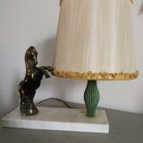 Table lamp '' metal horse ''