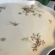 Porcelain cake dish pink and green flower