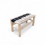 Colorful handcrafted bench