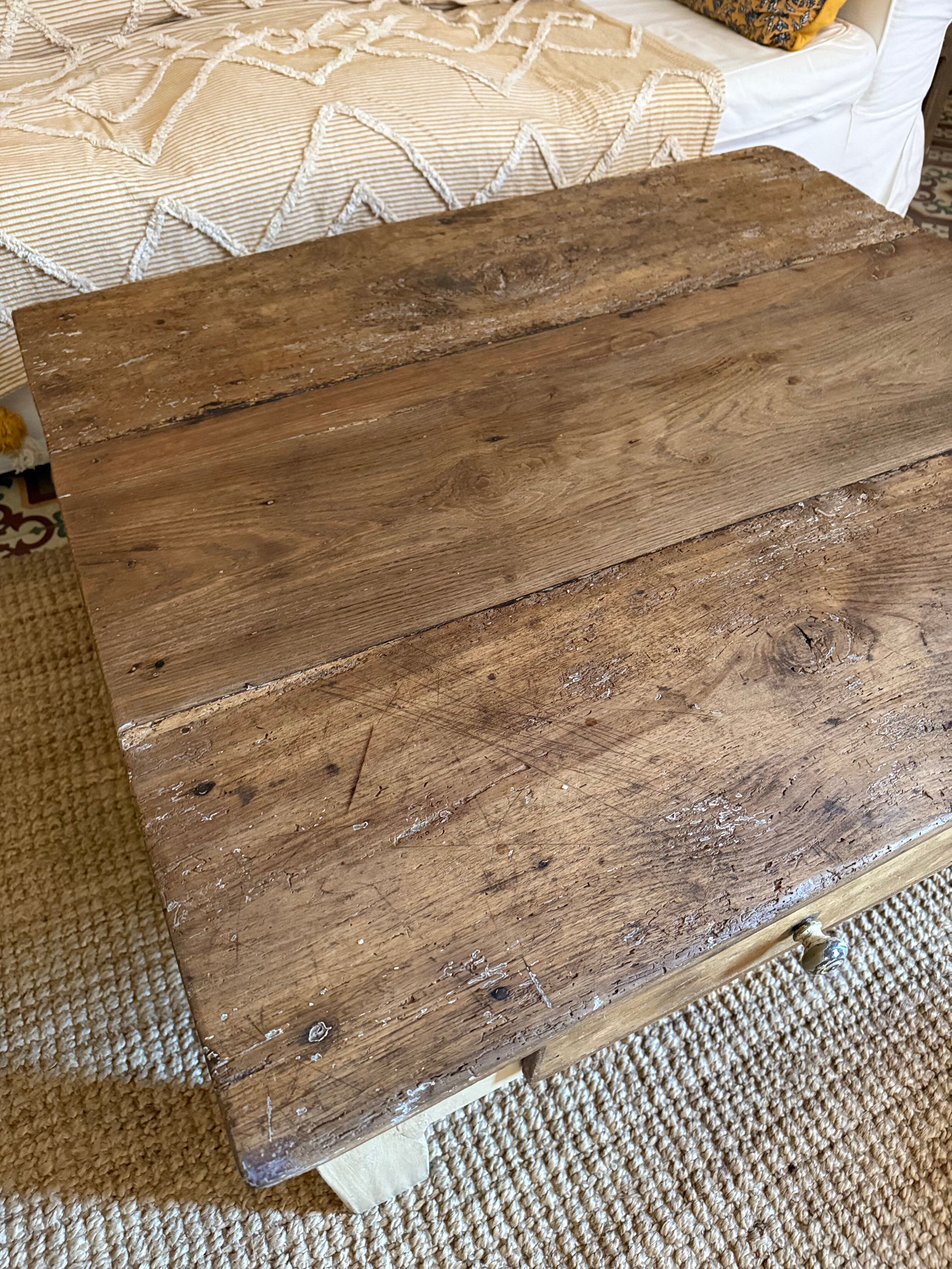 Solid wood coffee table