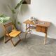 Bureau rotin Louis Sognot et sa chaise