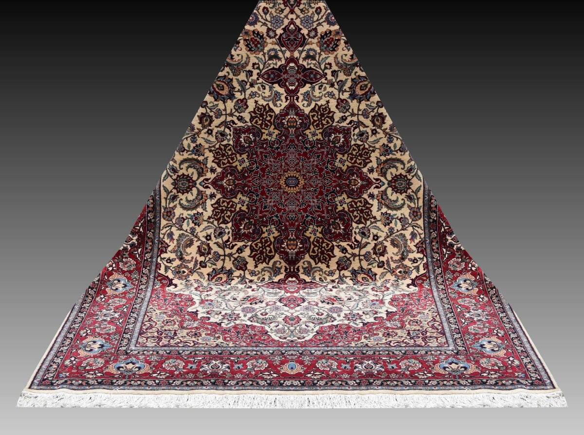 Ispahan Carpet - Sino-Persian Handmade - 3.05 x 2.00 Metres - "Galerie Sardje"