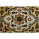Tapis couloir vintage turc Oushak fait main en laine et coton jaune 59x378