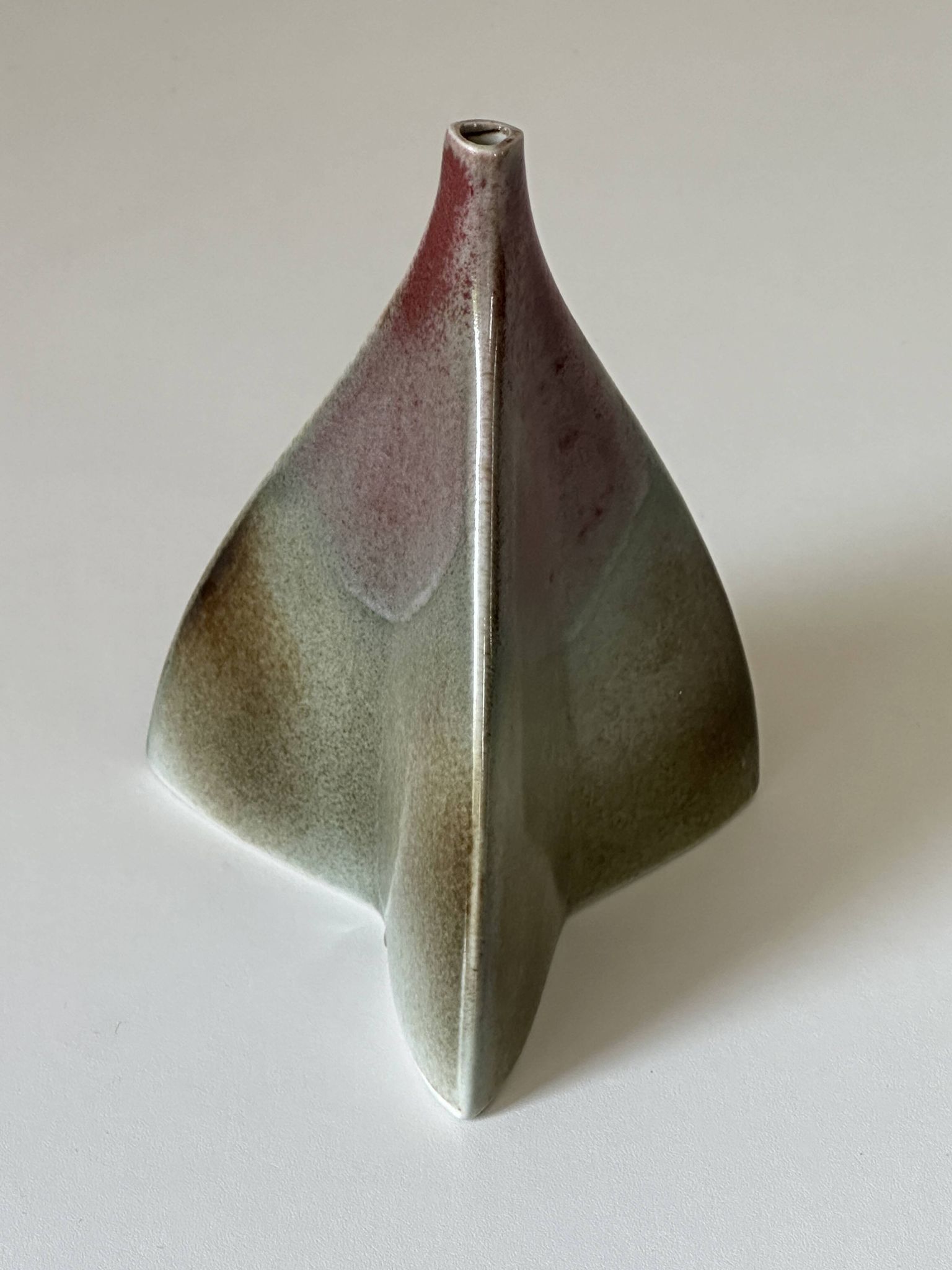Ceramic vase virebent design 1970s