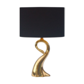 Lampe laiton massif en forme de cygne