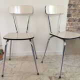 Pair of vintage formica chairs