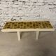 Vintage wood and ceramic coffee table