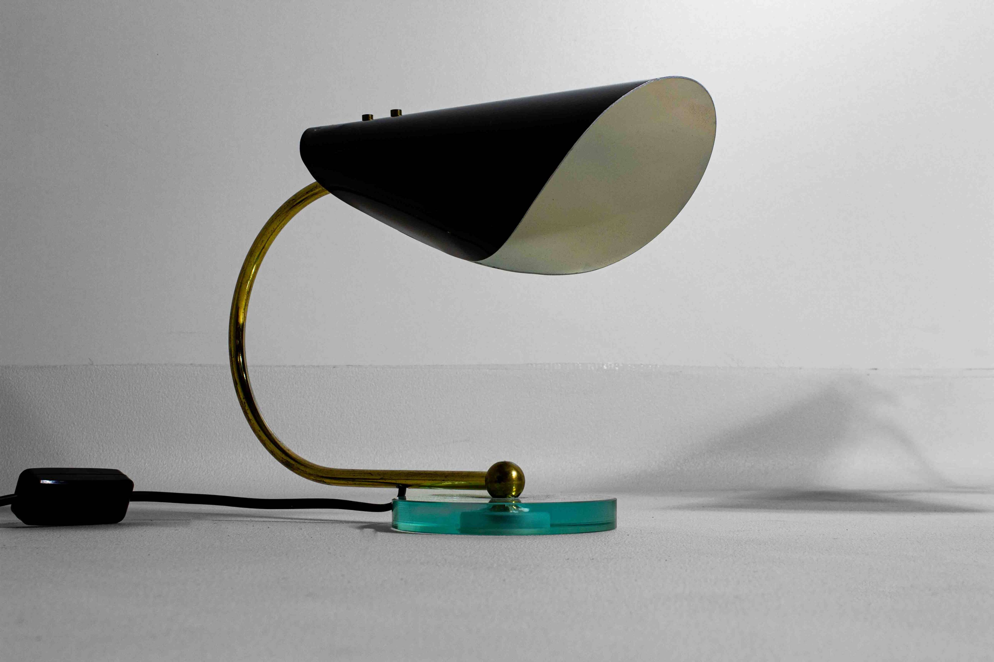 Stylish pair of Italian table lights, 1960s
