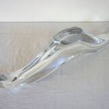 Baccarat crystal elongated bowl 1950